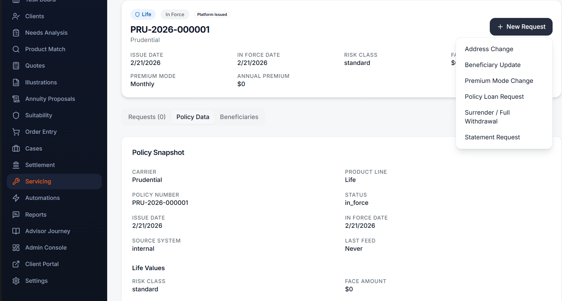 Settlement and funding tracking