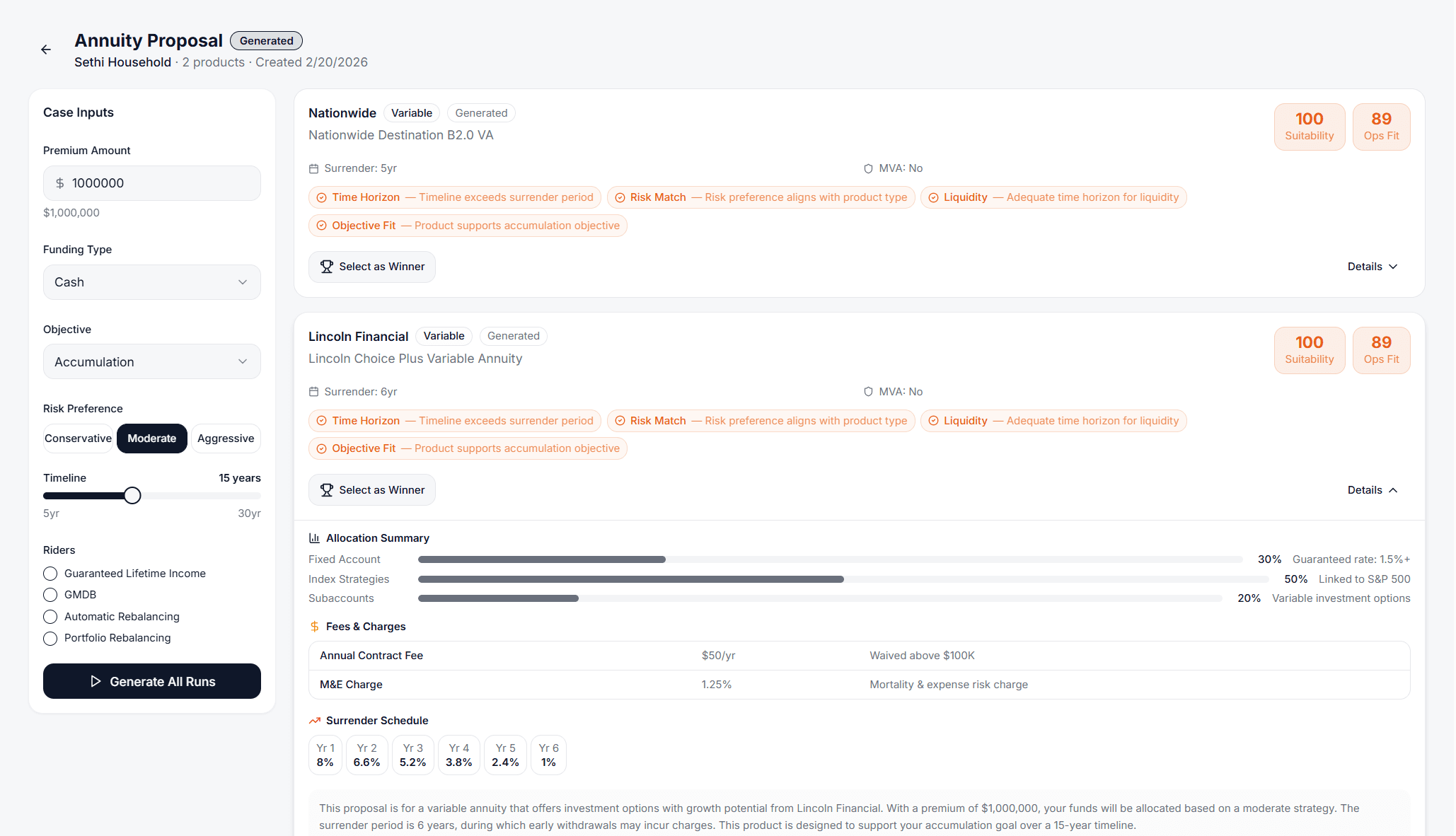 Dynamic suitability documentation